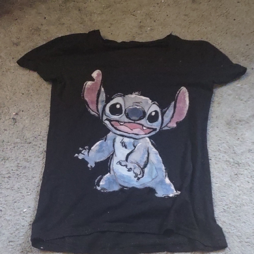 Kids Black Graphic T-Shirt